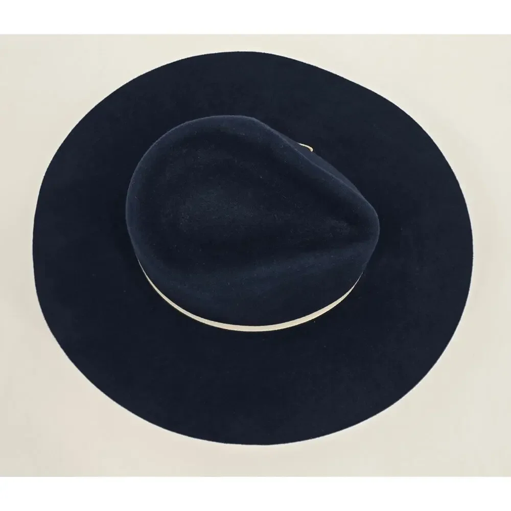 Rocking C by Cavender’s Boho Western‎ Navy Wool Felt Fedora